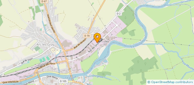 localisation de l'entreprise SARL BBC TRANSPORTS  ARC-LES-GRAY