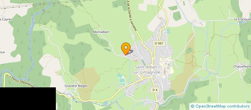 localisation de l'entreprise SARL BBJP  SAINT-ALBAN-SUR-LIMAGNOLE