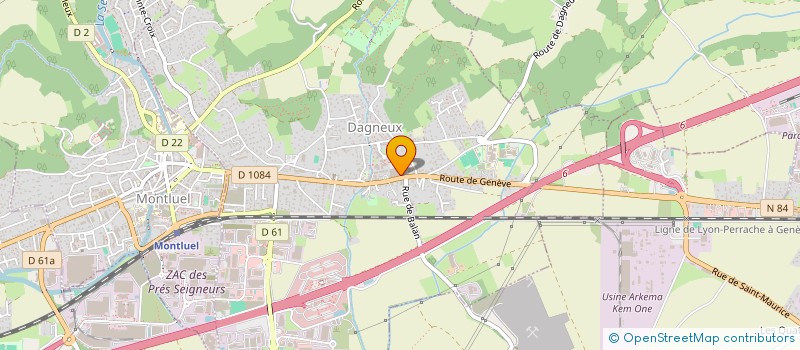 localisation de l'entreprise SARL BBS  DAGNEUX