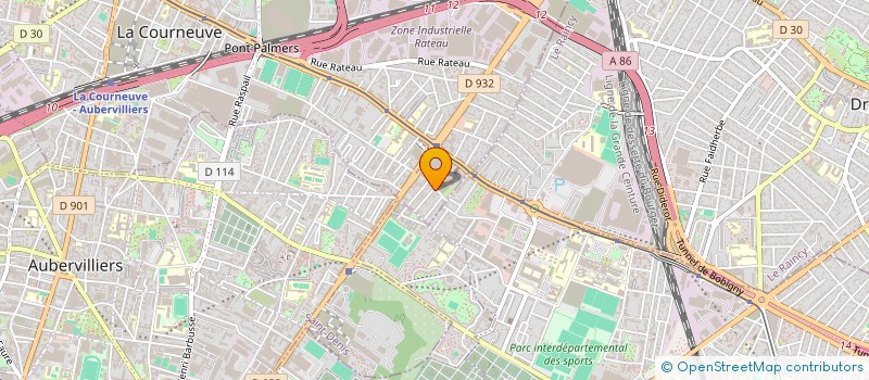 localisation de l'entreprise SARL BBSG SECURITE à LA COURNEUVE