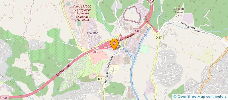 localisation de l'entreprise SARL BCE 04 à FREJUS