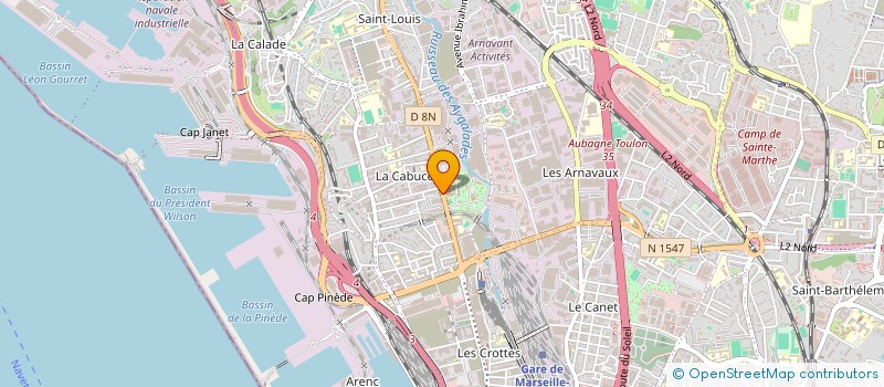 localisation de l'entreprise SARL BCM à MARSEILLE