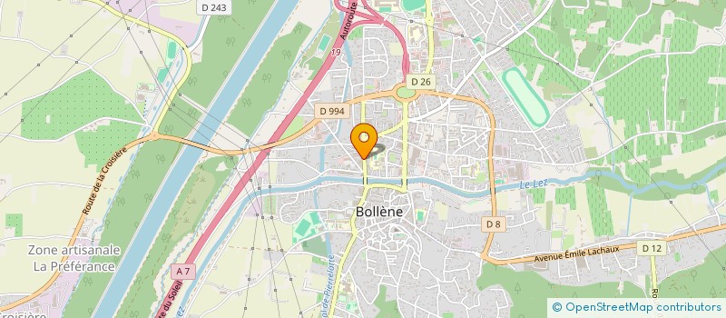 localisation de l'entreprise SARL BCM à BOLLENE