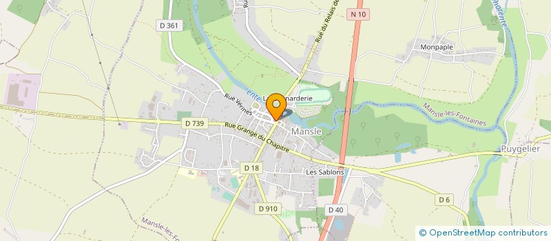 localisation de l'entreprise SARL BEAU RIVAGE à MANSLE-LES-FONTAINES