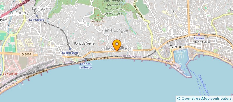 localisation de l'entreprise SARL BEAU SITE APPROVISIONNEME à CANNES