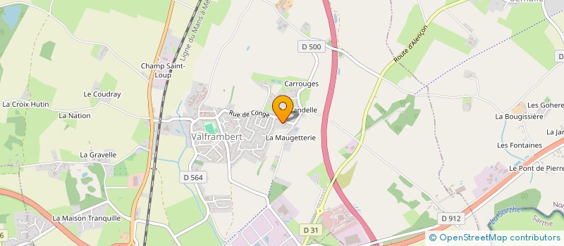localisation de l'entreprise SARL BEAUCHEF HEBERT à ECOUVES