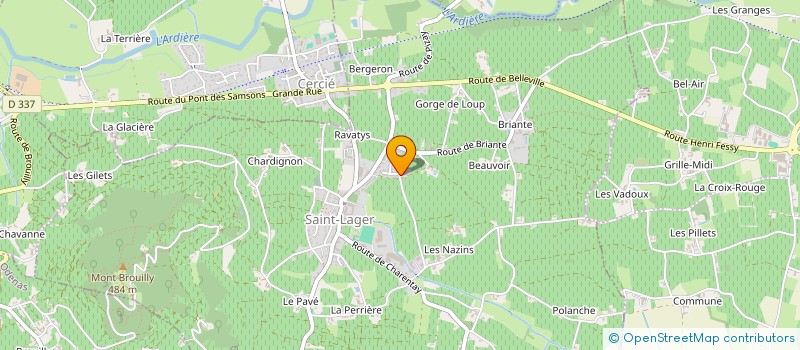 localisation de l'entreprise SARL BEAUJOLAIS QUALITE  CERCIE