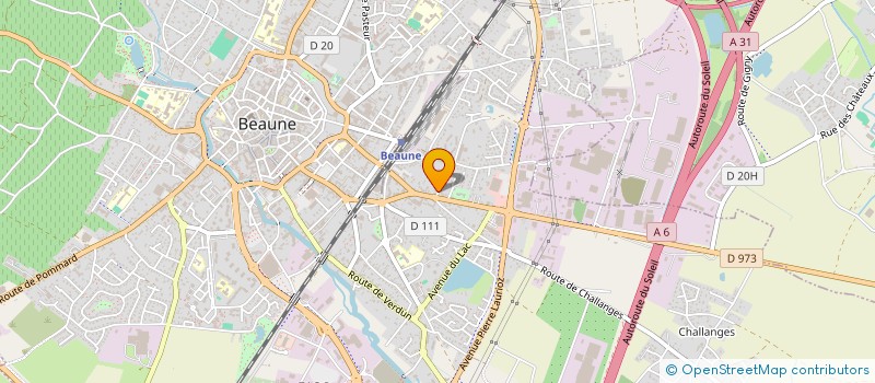localisation de l'entreprise SARL BEAUNE ENERGIES  BEAUNE