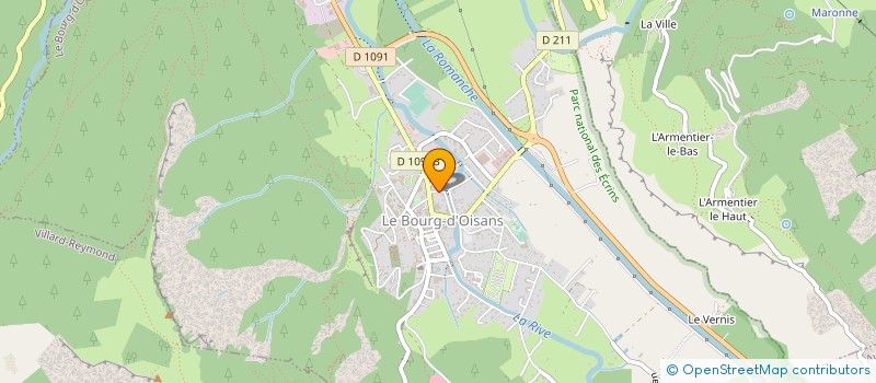 localisation de l'entreprise SARL BEAURY ET FILS  LES DEUX ALPES