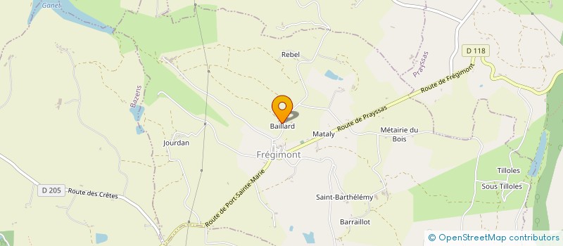 localisation de l'entreprise SARL BEAUSEJOUR BIOGAZ  MADAILLAN