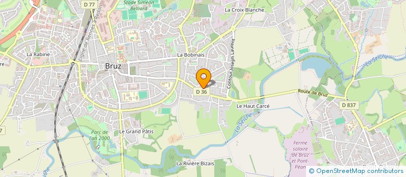 localisation de l'entreprise SARL BEAUVIR ALAIN à BRUZ
