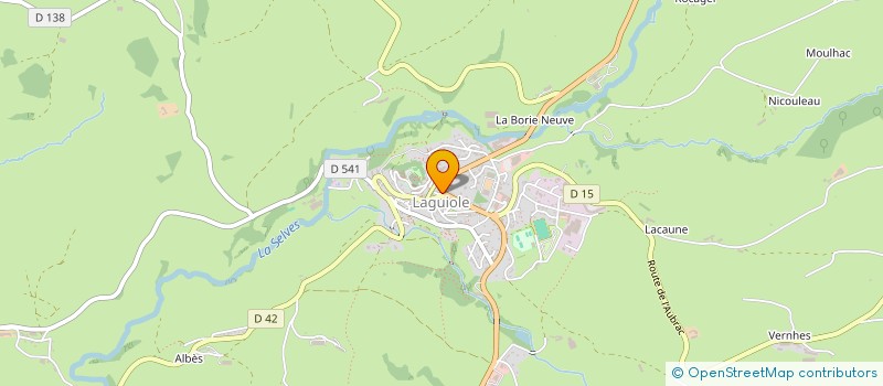 localisation de l'entreprise SARL BECALM à LAGUIOLE