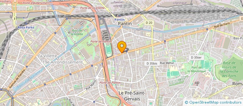 localisation de l'entreprise SARL BECHA BOULANGERIE à PANTIN