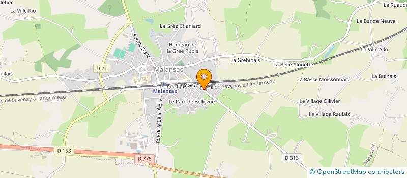localisation de l'entreprise SARL BECHE-PAIE ASSISTANCE à MALANSAC