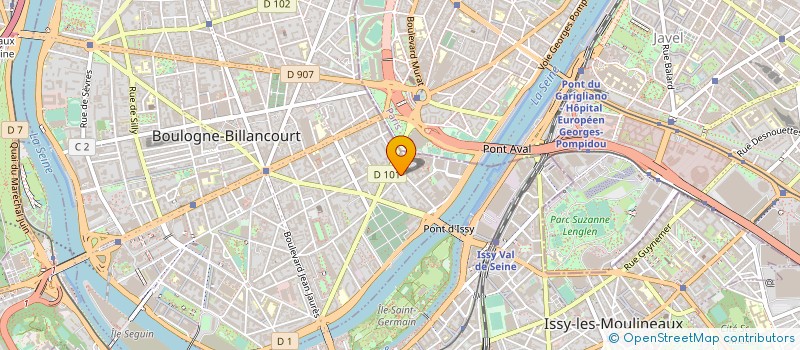 localisation de l'entreprise SARL BECOMM à BOULOGNE-BILLANCOURT