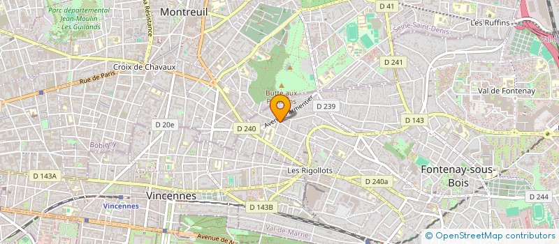 localisation de l'entreprise SARL BEGONIA à FONTENAY-SOUS-BOIS