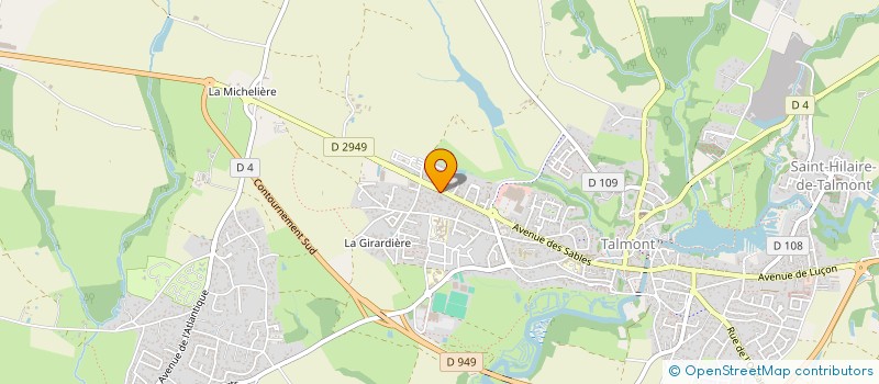 localisation de l'entreprise SARL BEIGNON PERE ET FILS à TALMONT-SAINT-HILAIRE