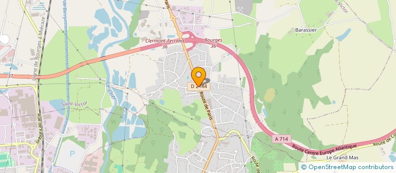 localisation de l'entreprise SARL BEL AIR  SAINT-VICTOR