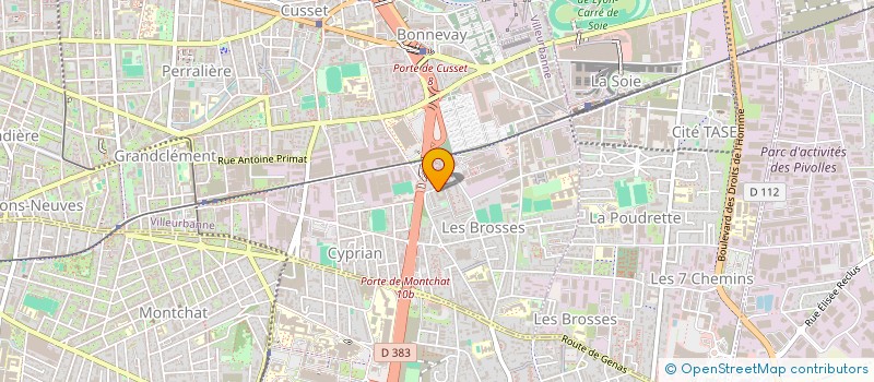 localisation de l'entreprise SARL BEL AIR ALIMENTATION à VILLEURBANNE
