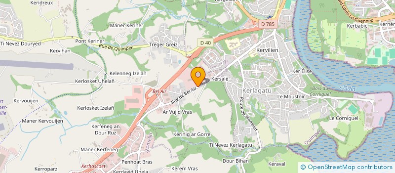 localisation de l'entreprise SARL BEL AIR BOX  PLUGUFFAN