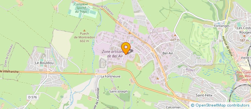 localisation de l'entreprise SARL BELAUBRE à RODEZ