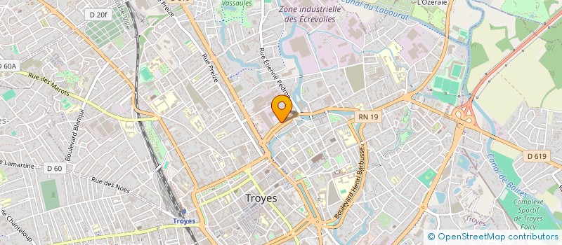 localisation de l'entreprise SARL BELGRAND  TROYES