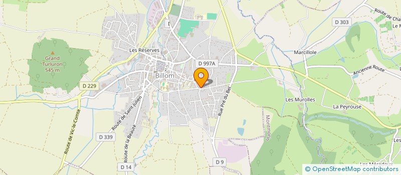 localisation de l'entreprise SARL BELICOURT  BILLOM