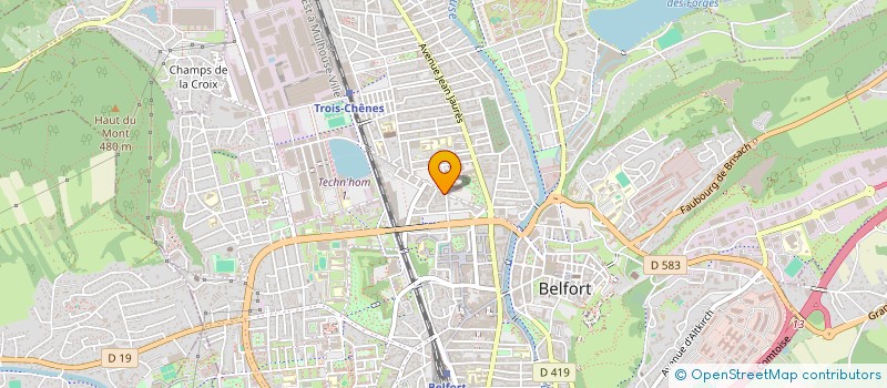 localisation de l'entreprise SARL BELK3M  BELFORT