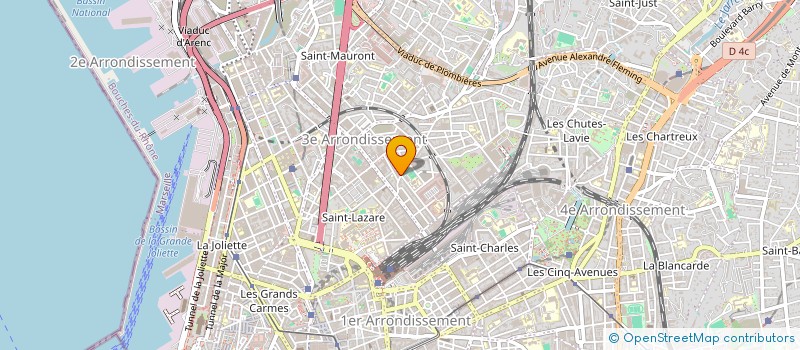 localisation de l'entreprise SARL BELLA PIZZA à MARSEILLE