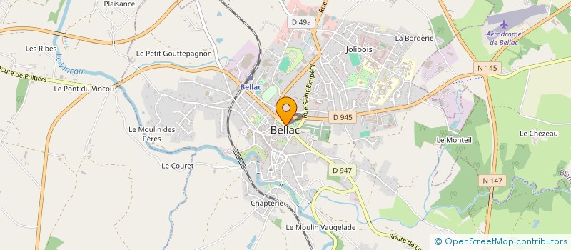 localisation de l'entreprise SARL BELLAC CONDUITE à BELLAC