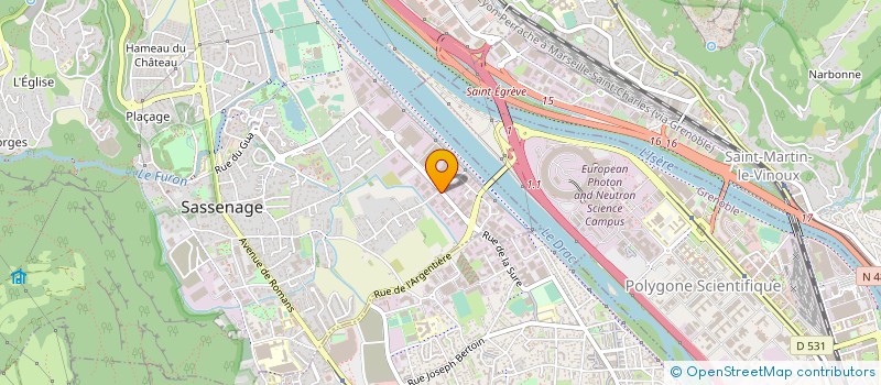 localisation de l'entreprise SARL BELLECOUR à SASSENAGE