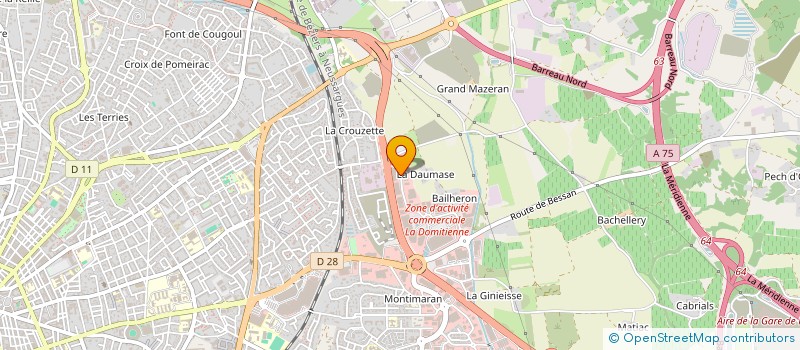 localisation de l'entreprise SARL BELLEVILLE à BEZIERS