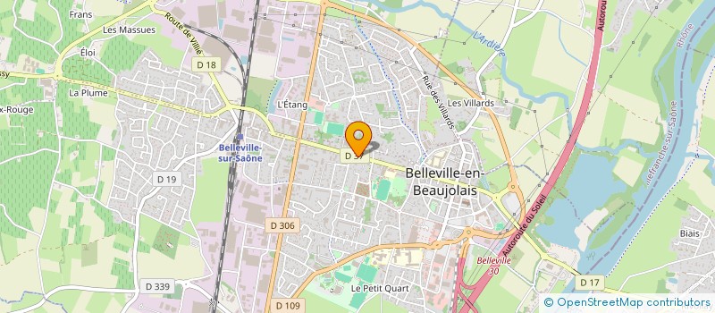 localisation de l'entreprise SARL BELLEVILLE MENAGER à BELLEVILLE-EN-BEAUJOLAIS