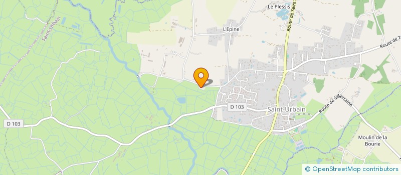 localisation de l'entreprise SARL BELLEVUE  SAINT-URBAIN