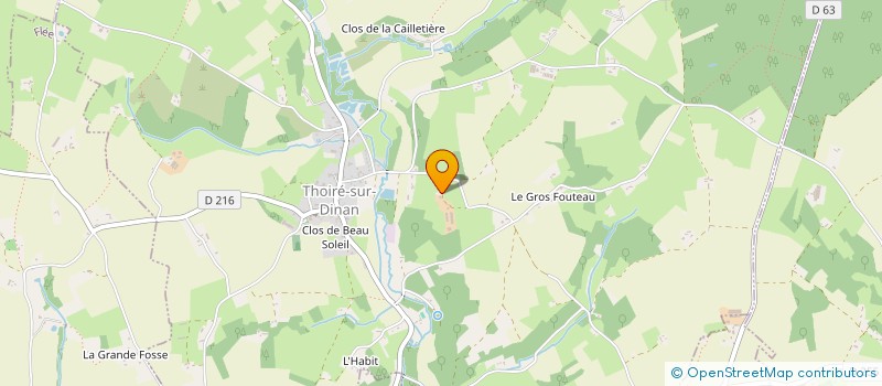 localisation de l'entreprise SARL BELLEVUE  THOIRE-SUR-DINAN