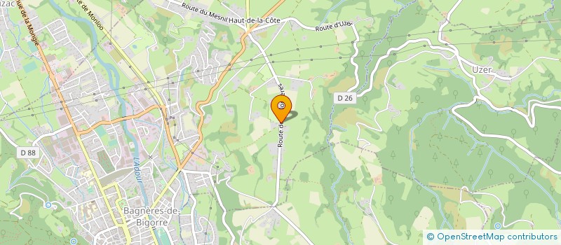 localisation de l'entreprise SARL BELLEVUE DES PALOMIERES  BAGNERES-DE-BIGORRE