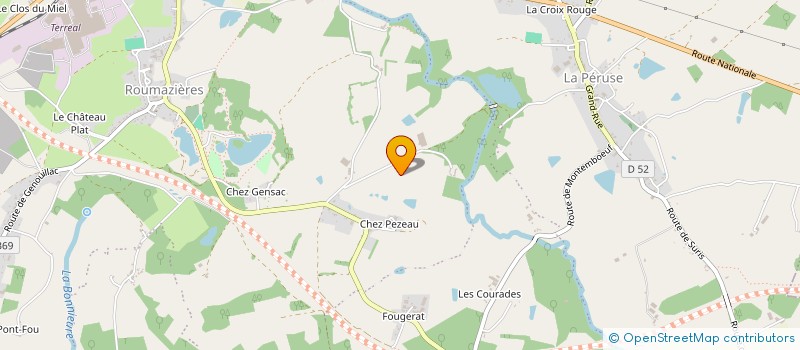 localisation de l'entreprise SARL BELLIVIER VIANDE  TERRES-DE-HAUTE-CHARENTE