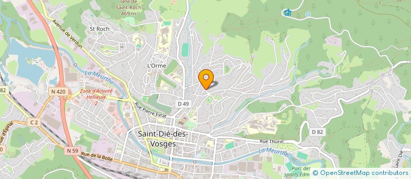 localisation de l'entreprise SARL BELLUSCOFIA à SAINT-DIE-DES-VOSGES