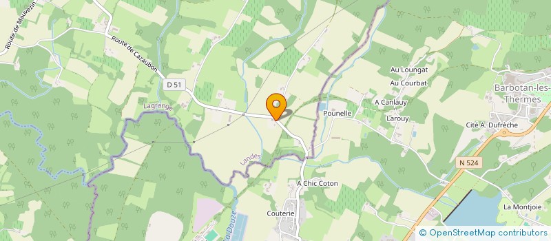 localisation de l'entreprise SARL BELMONTE GARRALON  LAGRANGE