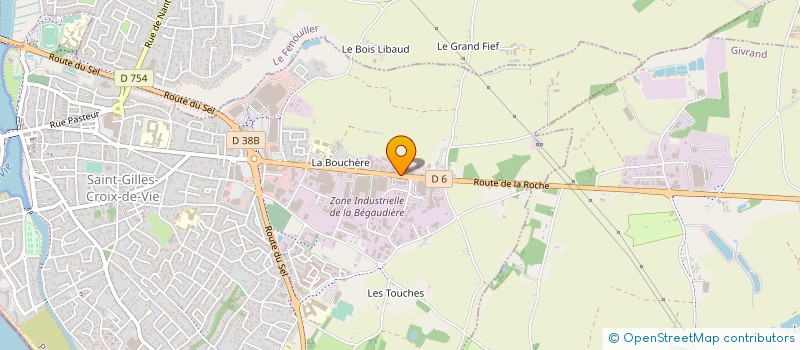 localisation de l'entreprise SARL BELY à SAINT-GILLES-CROIX-DE-VIE