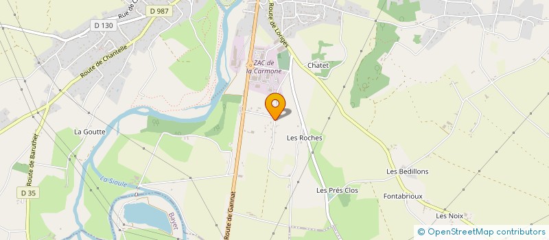 localisation de l'entreprise SARL BEMANDA  ST POURCAIN SUR SIOULE