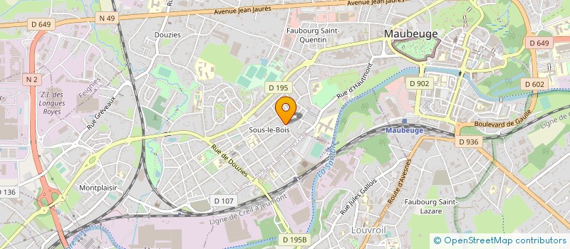 localisation de l'entreprise SARL BEN  MAUBEUGE