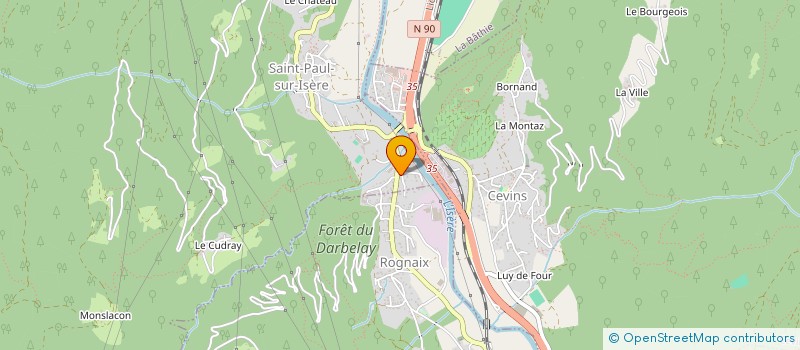 localisation de l'entreprise SARL BEN ABDALLAH.BAT  SAINT-PAUL-SUR-ISERE