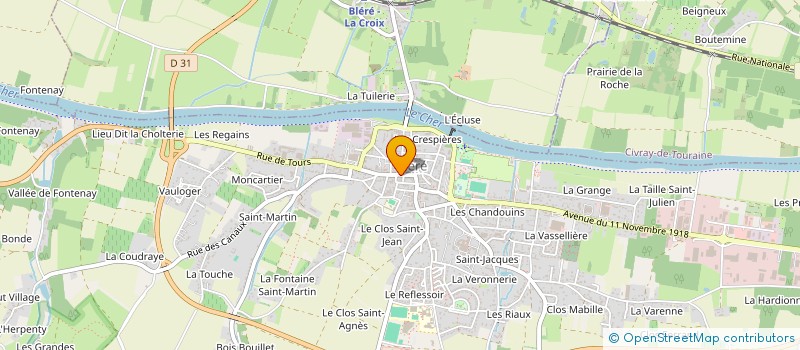 localisation de l'entreprise SARL BEN ALIMENTAIRE à BLERE
