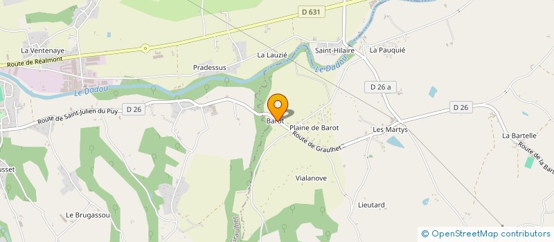 localisation de l'entreprise SARL BENCLE  PUYCALVEL