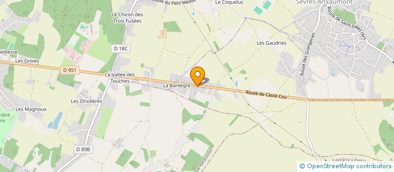 localisation de l'entreprise SARL BENETAUX THOMAS à SAINT-JULIEN-L'ARS