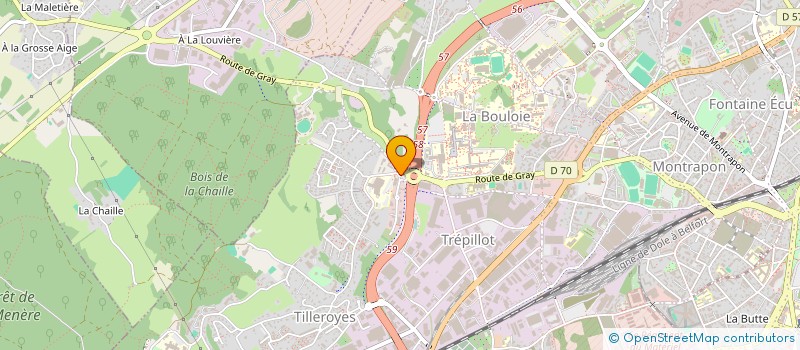 localisation de l'entreprise SARL BENJAMIN à BESANCON