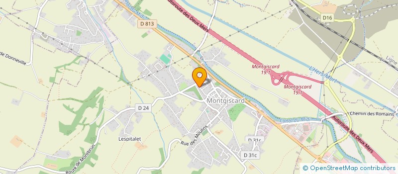 localisation de l'entreprise SARL BENO SERVICES  MONTGISCARD