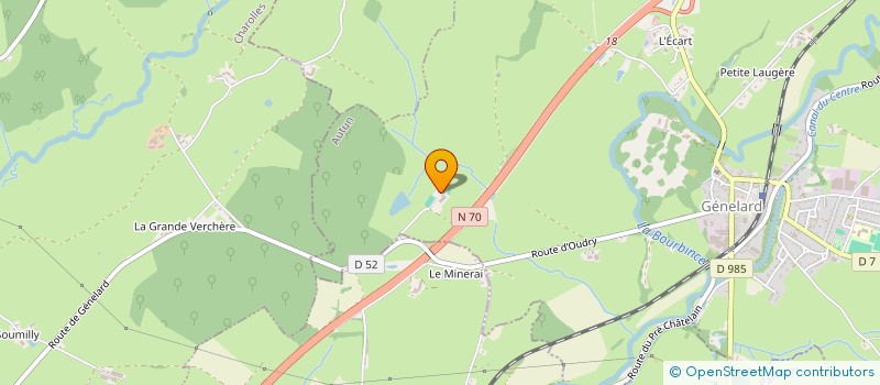 localisation de l'entreprise SARL BENOIT CERNIN à GENELARD