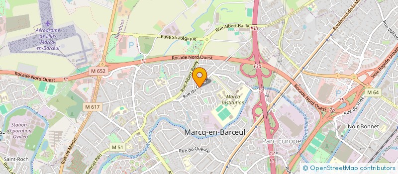 localisation de l'entreprise SARL BENOIT CHOCOLATIER à MARCQ-EN-BARŒUL